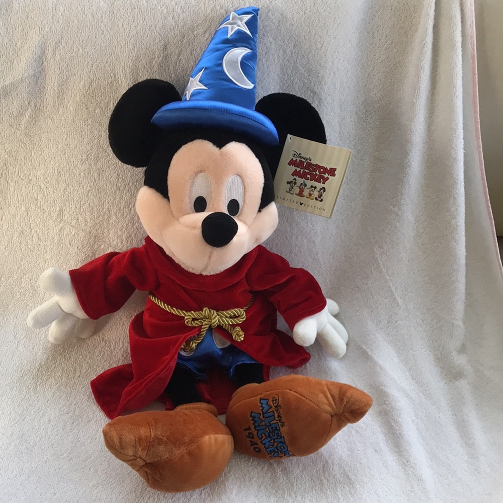 24" Sorcerers Apprentice Mickey Mouse Plush Milestone Mickey